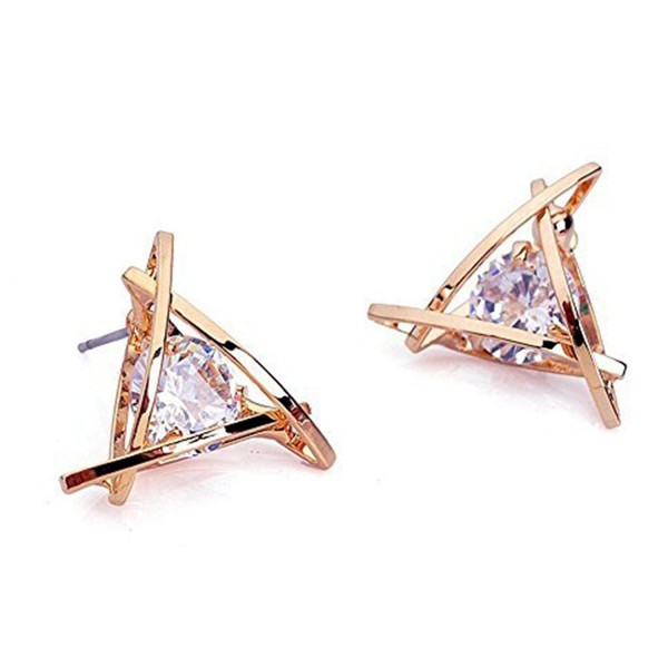 Carfeny Earrings Triangle Sparkling Starlight