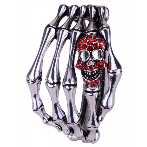 YACQ Jewelry Crystal Skeleton Bracelet