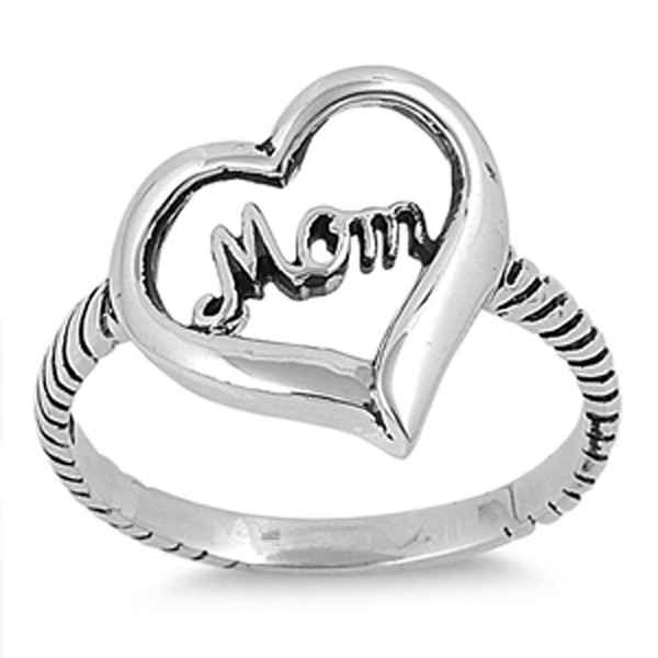Sterling Silver Womens Heart Unique