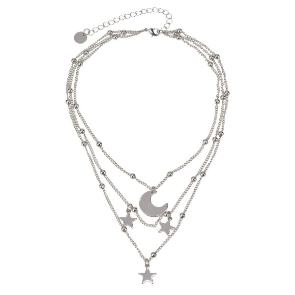Manerson Choker Necklace Pendant Silver Manerson Choker Necklace Pendant Silver