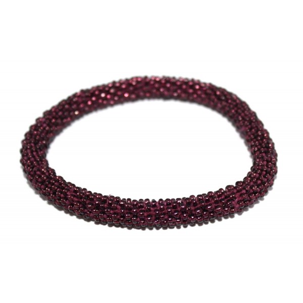 Crochet Bracelet Glass Nepal SB473