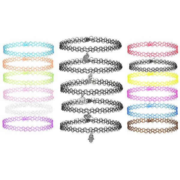 Tattoo Choker Necklace Stretch Pendant Tattoo Choker Necklace Stretch Pendant