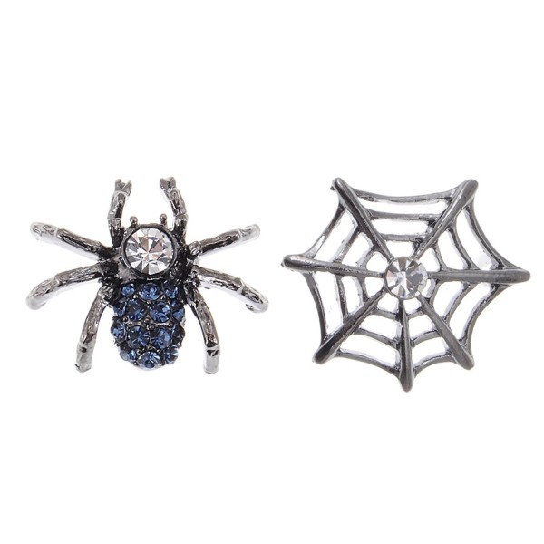 Alilang Gunmetal Rhinestone Earrings Halloween Alilang Gunmetal Rhinestone Earrings Halloween