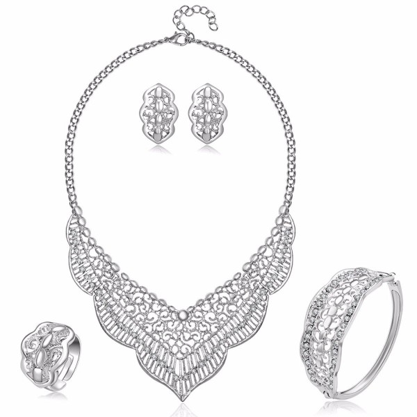 MOOCHI Plated Crystal Embedded Jewelry