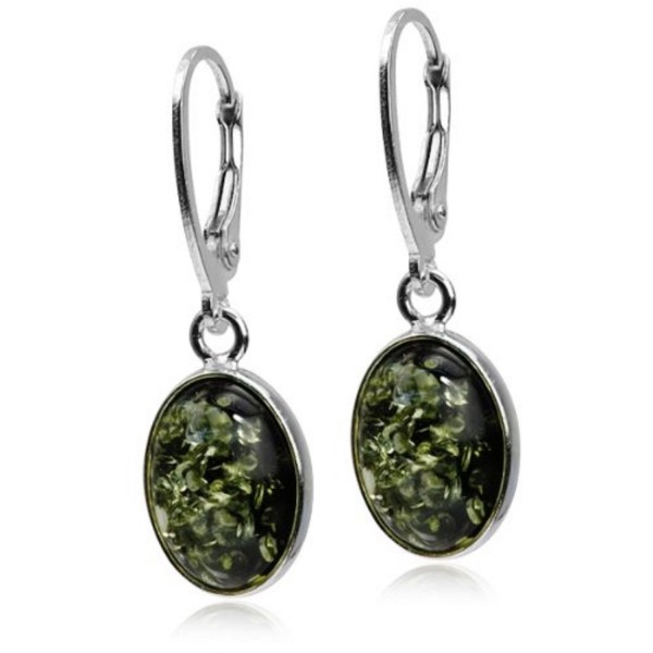 Amber Sterling Silver Classic Earrings Amber Sterling Silver Classic Earrings