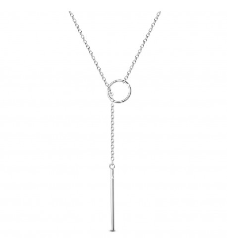 TINYSAND Sterling Feminine Dangling Y shaped