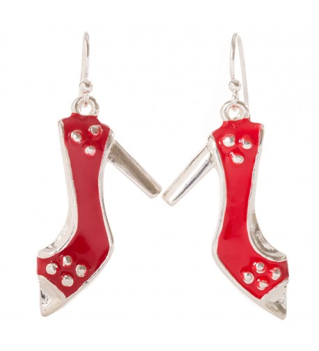 Artisan Owl Enamel Stiletto Earrings