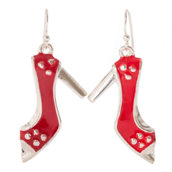 Artisan Owl Enamel Stiletto Earrings