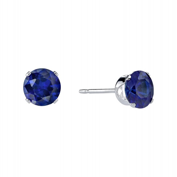 Sterling Silver Blue Stud Earrings