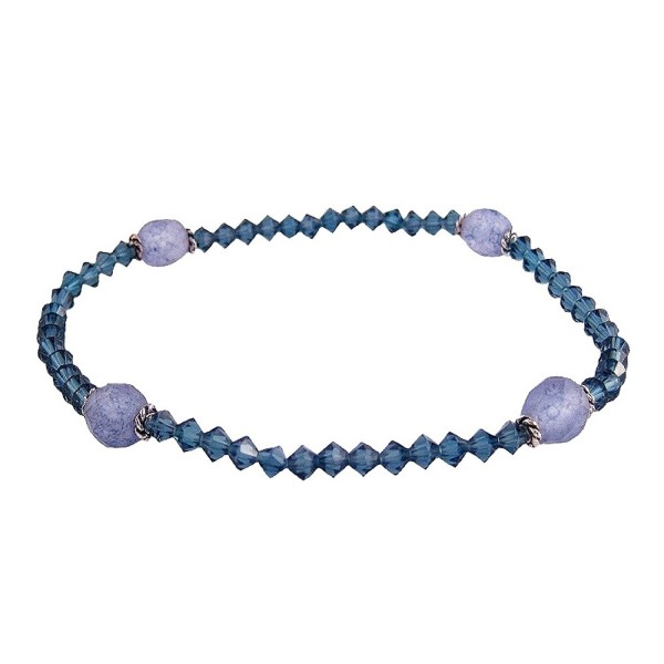 Ha Crystal Mixed Anklet Montana