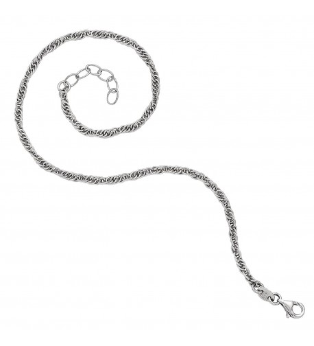 Leslies Sterling Silver Fancy Anklet