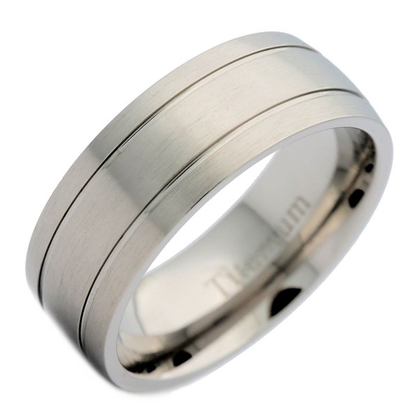 MJ Titanium Brushed Wedding Polished