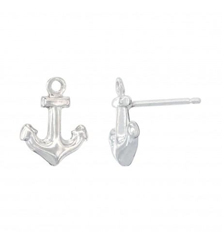 Sterling Silver Tiny Anchor Earrings