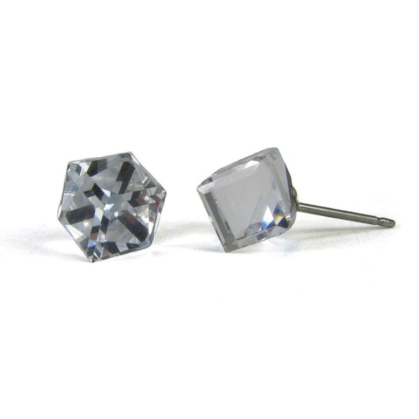 Crystal Tilted Swarovski Austrian Earrings