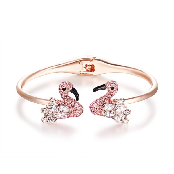 Paitse Jewelry Crystal Flamingo Bracelet