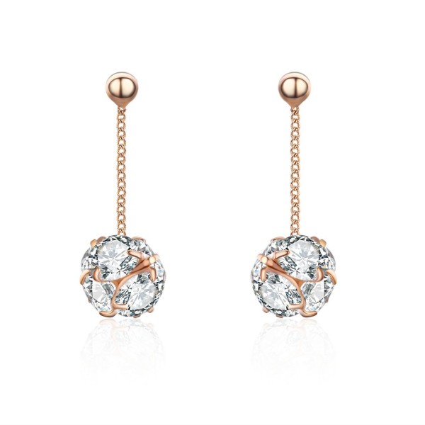 SBLING Plated Cubic Zirconia Earrings