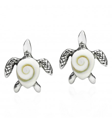 Mother Turtle Sterling Silver Earrings