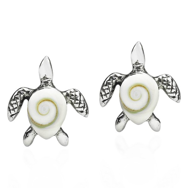 Mother Turtle Sterling Silver Earrings