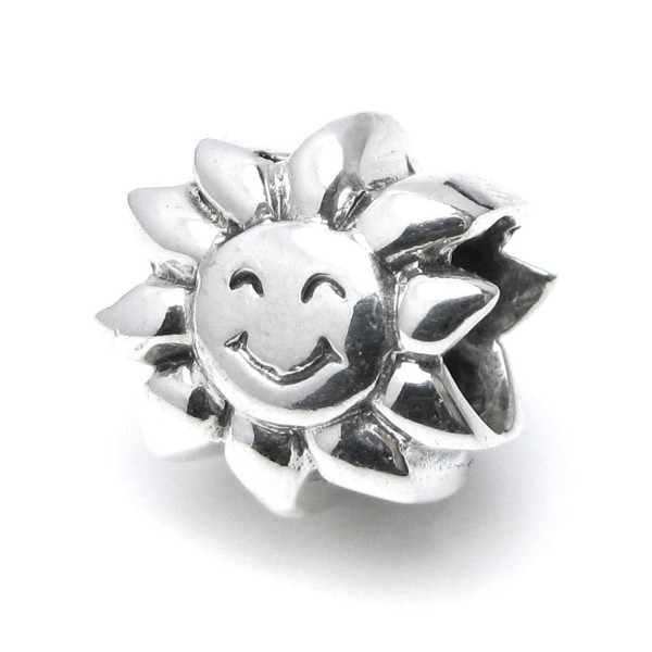 Sterling Silver Sunflower European Bracelet