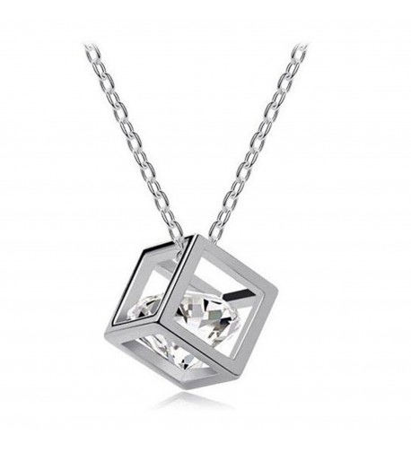 Ammazona Crystal Rhinestone Pendant Necklace