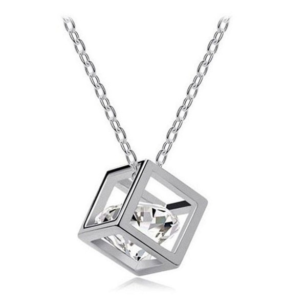 Ammazona Crystal Rhinestone Pendant Necklace