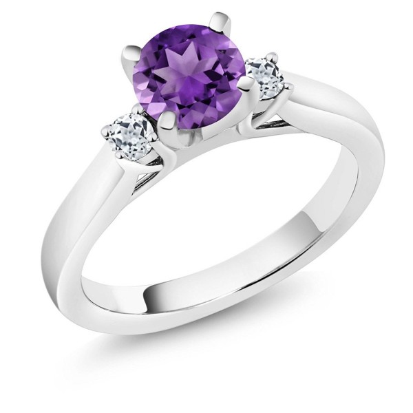 Purple Amethyst Sterling Silver Engagement