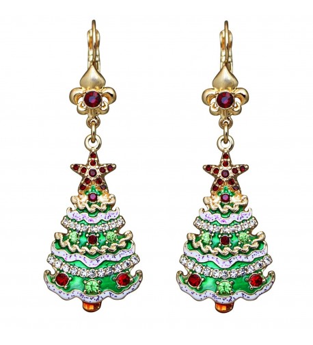 Ritzy Couture Christmas Leverback Earrings