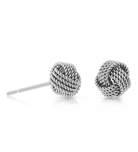Sterling Silver Twisted Knot Earring