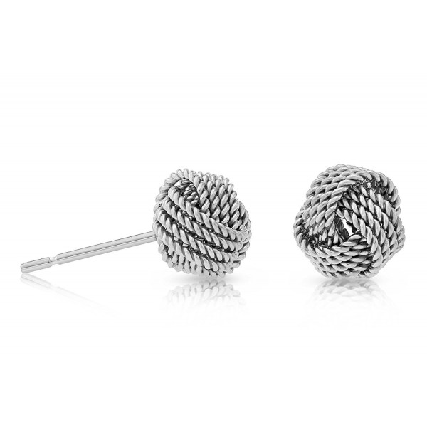 Sterling Silver Twisted Knot Earring