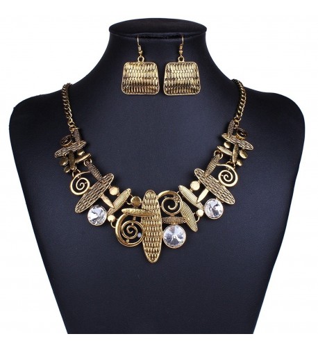 Fashion Butterfly Pendant Necklace Earrings