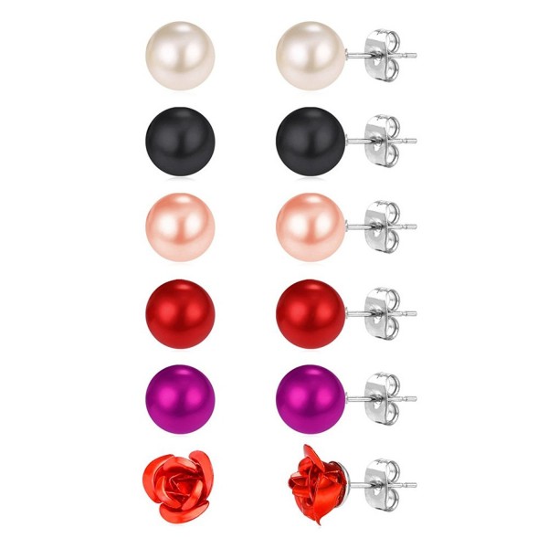 Pearl Earrings White Earring Flower