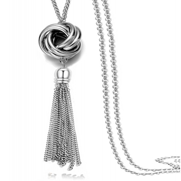 Multi Tassel Statement Necklace Pendant