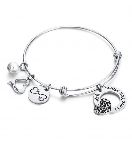 Heart Charm Bangle Bracelet Jewelry