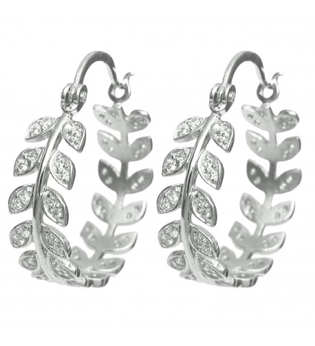 Dreambell Rhodium Sterling Crystal Earring