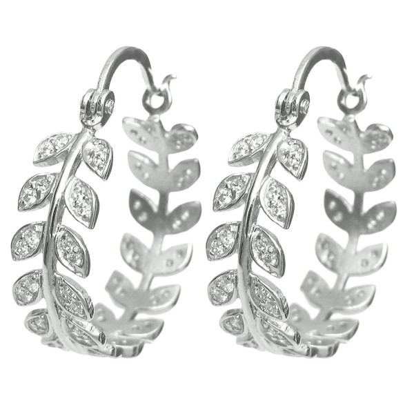 Dreambell Rhodium Sterling Crystal Earring