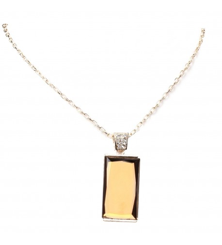 Rhinestone Crystal Necklace Jewelry Rectangle