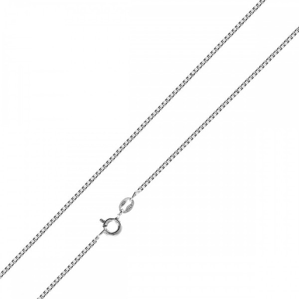 Sterling Silver Chain Necklace 0 8MM