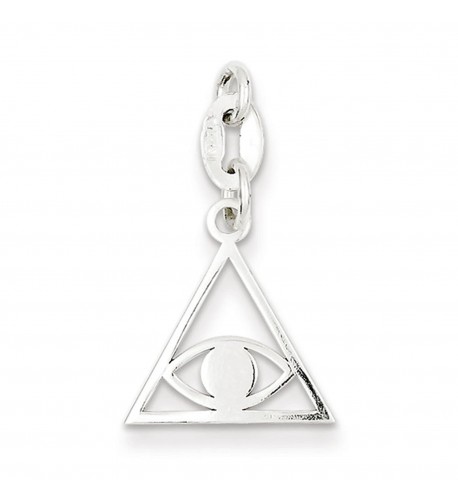 Sterling Silver Polished Evil Charm