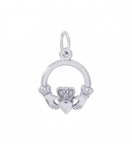 Rembrandt Sterling Silver Claddagh Charm