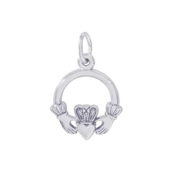 Rembrandt Sterling Silver Claddagh Charm