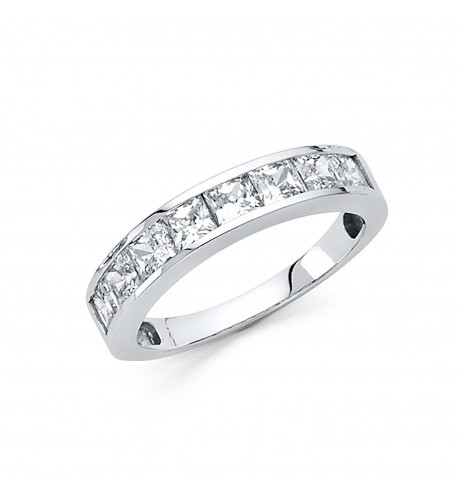 Wellingsale Sterling Polished Rhodium Channel