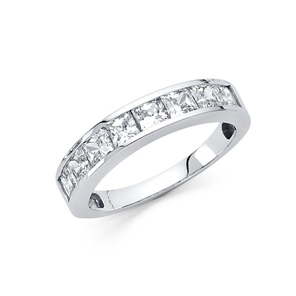 Wellingsale Sterling Polished Rhodium Channel