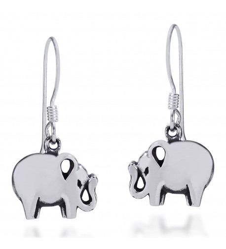 Charming Elephant Sterling Silver Earrings