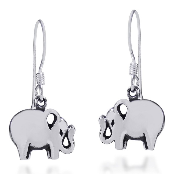 Charming Elephant Sterling Silver Earrings