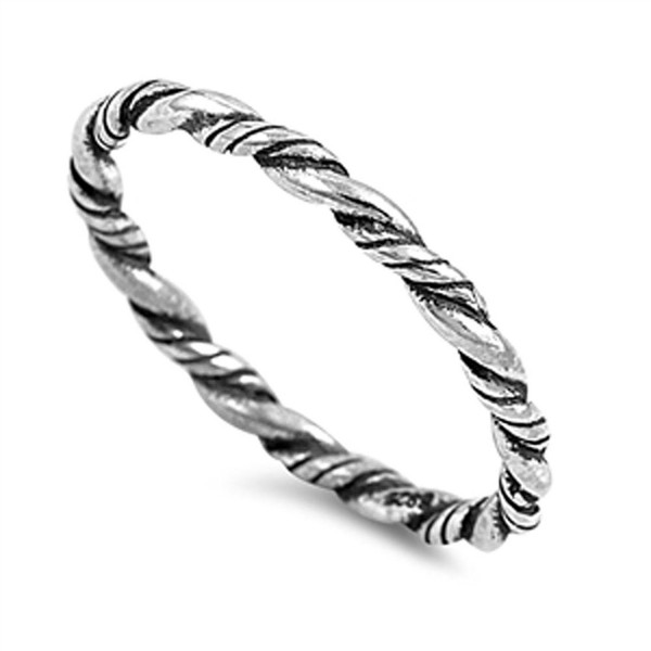 Eternity Braid Sterling Silver RNG15394 9