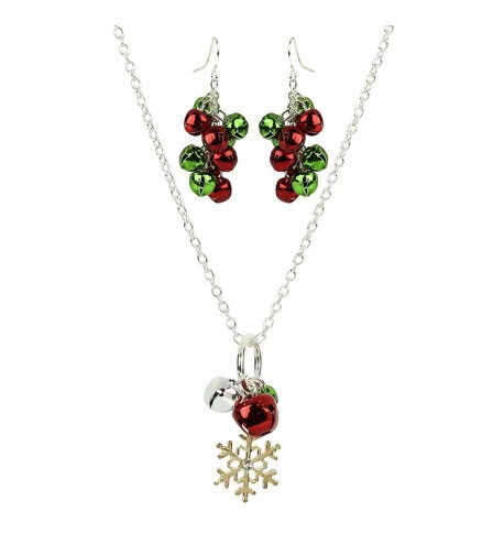 Lux Accessories Snowflake Christmas Necklace