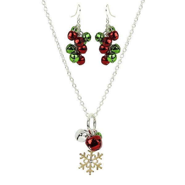 Lux Accessories Snowflake Christmas Necklace