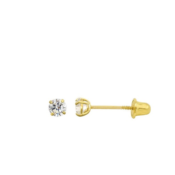 Yellow Zirconia Double Basket Earrings