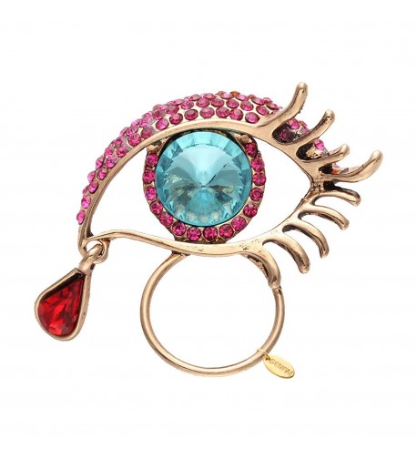 SENFAI Teardrop Brooches Rhinestone Magnetic