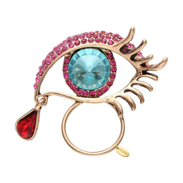 SENFAI Teardrop Brooches Rhinestone Magnetic